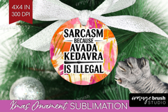 Sarcastic Quote Ornament PNG - Brush Stroke PNG Sublimation Product Image 1