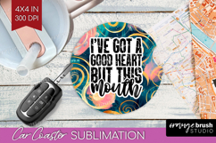 Sarcastic Quotes Quote Car Coaster - Brush Stroke Coaster Product Image 1