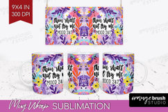 Sarcastic Quotes Quote Mug Wrap - Brush Stroke Mug PNG Product Image 1