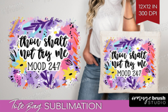 Sarcastic Quotes Quote Tote Bag - Brush Stroke Tote Bag PNG Product Image 1