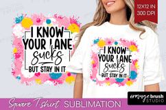 Sarcastic Quotes Quote Square Tshirt Background - Brush PNG Product Image 1