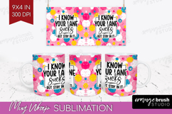 Sarcastic Quotes Quote Mug Wrap - Brush Stroke Mug PNG Product Image 1