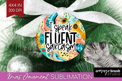 Sarcastic Quotes Quote Ornament PNG - Brush Stroke PNG Product Image 1
