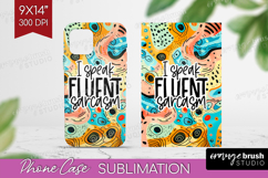 Sarcastic Quotes Quote Phone Case PNG - Brush Stroke Case Product Image 1