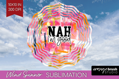 Sarcastic Quotes Quote Wind Spinner Sublimation PNG - Brush Product Image 1