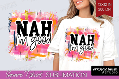 Sarcastic Quotes Quote Square Tshirt Background - Brush PNG Product Image 1