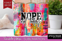 Sarcastic Quotes Quote Tumbler Wrap - Brush Stroke Tumbler Product Image 1