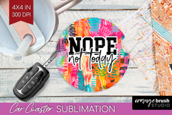 Sarcastic Quotes Quote Car Coaster - Brush Stroke Coaster Product Image 1