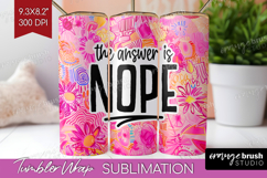 Sarcastic Quotes Quote Tumbler Wrap - Brush Stroke Tumbler Product Image 1