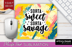 Sarcastic Quotes Quote Mouse Pad Sublimation - Brush Stroke Product Image 1