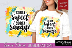 Sarcastic Quotes Quote Square Tshirt Background - Brush PNG Product Image 1