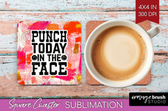 Sarcastic Quotes Quote Square Coaster - Brush Stroke Coaster Product Image 1