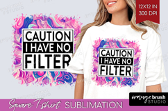 Sarcastic Quotes Quote Square Tshirt Background - Brush PNG Product Image 1