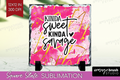 Sarcastic Quotes Quote Slate PNG - Brush Stroke Square Slate Product Image 1