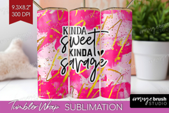 Sarcastic Quotes Quote Tumbler Wrap - Brush Stroke Tumbler Product Image 1