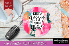 Sarcastic Quotes Quote Car Coaster - Brush Stroke Coaster Product Image 1