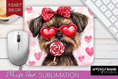 Brussels Griffon Valentine Mouse Pad Sublimation Valentines Product Image 1