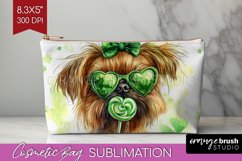 Brussels Griffon St. Patricks Day Dog Cosmetic Bag Dog Bag Product Image 1