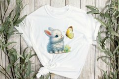 Bunny and Butterfly Sublimation Clipart Product Image 2