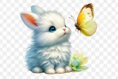 Bunny and Butterfly Sublimation Clipart Product Image 3