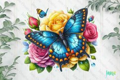 Butterfly Sublimation Clipart Product Image 1