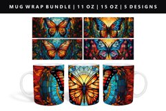 Butterfly 11oz, 15oz Mug Sublimation | Mug Wrap PNG Product Image 1