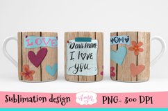Mother mug wrap for sublimation, mom mug design Product Image 2