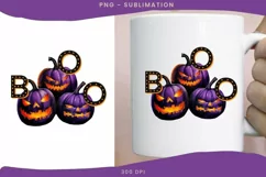Boo PNG: Autumn Pumpkin Season Digital Design Product Image 1