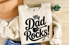 My dad rocks svg | Svg Cut File | Shirt Svg Product Image 2