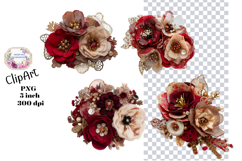 Tags, Flowers, Label, Ephemera, PNG, Junk Journal, clipart Product Image 1