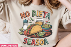 No Dieta Season PNG, Cinco De Mayo Sublimation PNG Product Image 2