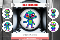Car Coaster Iridescent Zombie Product Image 1