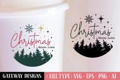 Christmas Movies Junkie svg design Product Image 1