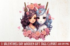 Valentine Animal On Swings Clipart, Valentine Animal Clipart Product Image 1