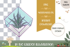 Hand Drawn House Plant Illustration, Cartoon House Plant PNG Product Image 1