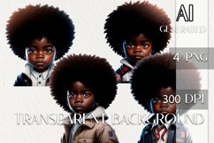 4Th July Black Little Boy Clipart, American Little Boy. Product Image 1