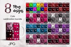 8 Cats Mug designs | Sublimation design bundle, JPG Product Image 1