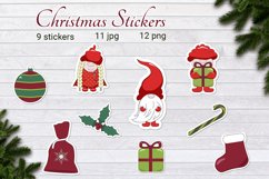 Christmas Printable Stickers. Christmas sticker bundle. Product Image 1