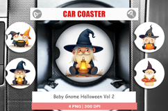 Car Coaster Baby Gnome Halloween Product Image 1