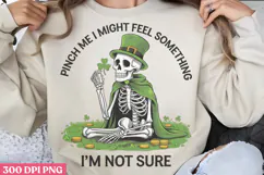 Pinch me I Might Feel PNG, St Patricks Day Sublimation PNG Product Image 1