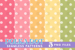 Coquette Easter Polka Dot Seamless Pattern Surface Bundle Product Image 1