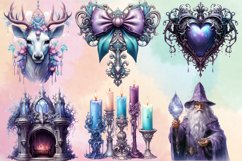 Mysterious Gothic Christmas Clipart Sublimation Product Image 2