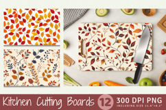Autumn Fall Foliage Cutting Boards sublimation Design Product Image 1