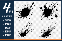 Splashes SVG, Splatter Abstract Background SVG Product Image 1