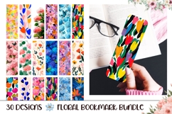 Spring Flowers Bookmark Bundle, Floral Bookmarks Product Image 1