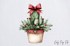 Cozy Christmas Houseplant Clipart Bundle PNG Product Image 2