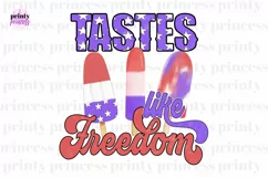 Patriotic Ice cream clipart, Popsicle clip art, 4th of July Product Image 1