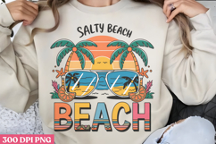 Salty beach PNG, Hello Summer Sublimation PNG Product Image 1