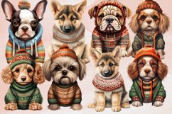 Christmas Dogs Sublimation Clipart, Christmas Dog Clipart Product Image 2