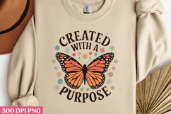 Created with a Purpose PNG, Retro Positive Sublimation PNG Product Image 2